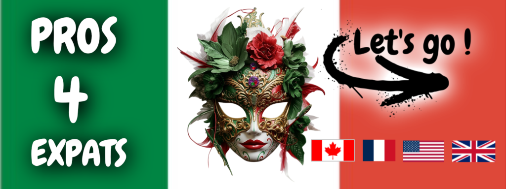 Flag of Italy Lets Go